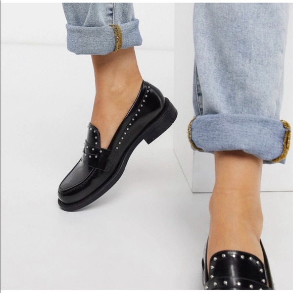 Maje Shoes - ▪️Maje Leather Studded Freddy Loafers